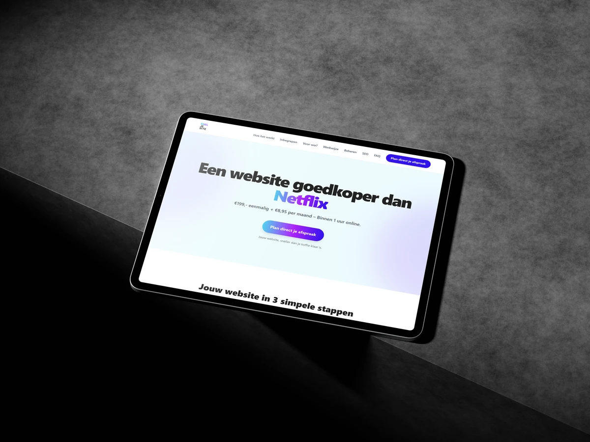 Snel Je Site - <p>We zijn bij Projectie er graag als eerste bij. Na de eerste digitale factuur en de eerste stylescape van Nederland introduceren we de eerste AI website service van Nederland: Snel Je Site!&nbsp;</p>